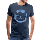 Löwe Männer Premium T-Shirt - Navy