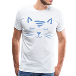 Katze Männer Premium T-Shirt - Weiß