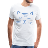 Katze Männer Premium T-Shirt - Weiß