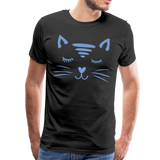 Katze Männer Premium T-Shirt - Schwarz