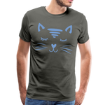 Katze Männer Premium T-Shirt - Asphalt