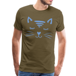 Katze Männer Premium T-Shirt - Khaki