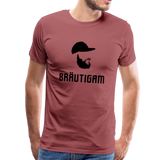 Bräutigam Männer Premium T-Shirt - washed Burgundy