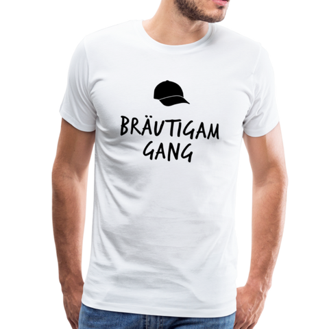 Bräutigam Gang Männer Premium T-Shirt - Weiß
