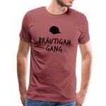 Bräutigam Gang Männer Premium T-Shirt - washed Burgundy