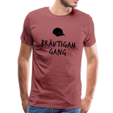 Bräutigam Gang Männer Premium T-Shirt - washed Burgundy