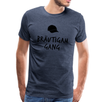 Bräutigam Gang Männer Premium T-Shirt - Blau meliert