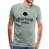 Bräutigam Gang Männer Premium T-Shirt - Graugrün