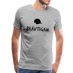 Bräutigam Männer Premium T-Shirt - Grau meliert