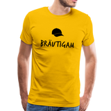 Bräutigam Männer Premium T-Shirt - Sonnengelb