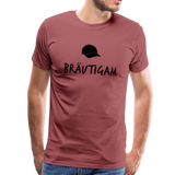 Bräutigam Männer Premium T-Shirt - washed Burgundy