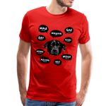 Hundesprache Männer Premium T-Shirt - Rot