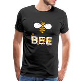 Bee Happy Männer Premium T-Shirt - Schwarz