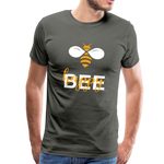 Bee Happy Männer Premium T-Shirt - Asphalt