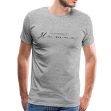 Human Männer Premium T-Shirt - Grau meliert