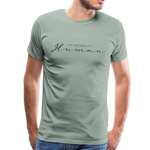 Human Männer Premium T-Shirt - Graugrün
