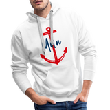 Moin Men’s Premium Hoodie - Weiß