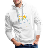 2000 Men’s Premium Hoodie - Weiß