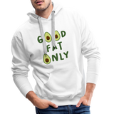 Good Fat Only Men’s Premium Hoodie - Weiß