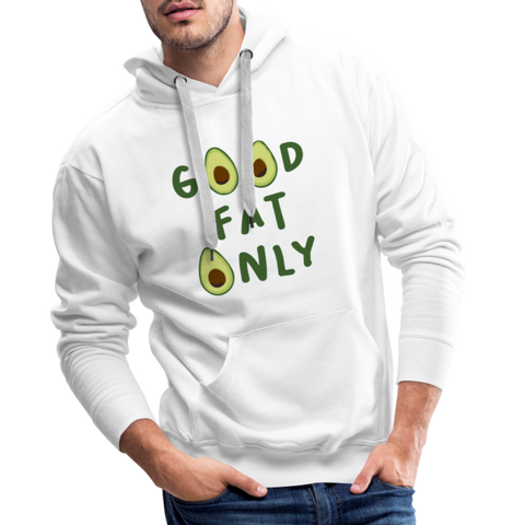 Good Fat Only Men’s Premium Hoodie - Weiß