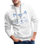 Katze Men’s Premium Hoodie - Weiß