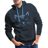 Katze Men’s Premium Hoodie - Navy