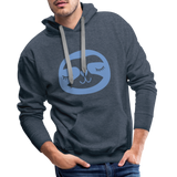 Faultier Men’s Premium Hoodie - Jeansblau