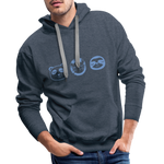 Tiere Men’s Premium Hoodie - Jeansblau