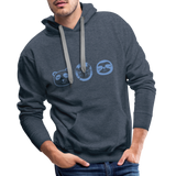 Tiere Men’s Premium Hoodie - Jeansblau