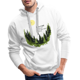 Slow Down Men’s Premium Hoodie - Weiß