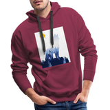 Wolf Men’s Premium Hoodie - Bordeaux