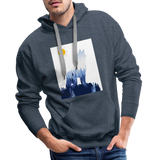 Wolf Men’s Premium Hoodie - Jeansblau