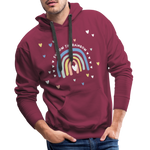 Follow The Rainbow Men’s Premium Hoodie - Bordeaux