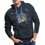 Follow The Rainbow Men’s Premium Hoodie - Navy