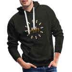 Bee Happy Men’s Premium Hoodie - Anthrazit