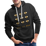 Let It Bee Men’s Premium Hoodie - Schwarz