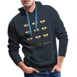 Let It Bee Men’s Premium Hoodie - Navy