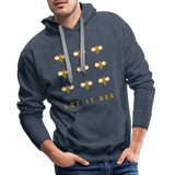 Let It Bee Men’s Premium Hoodie - Jeansblau