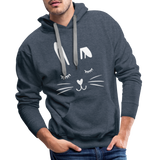 Hase Men’s Premium Hoodie - Jeansblau