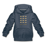 Let It Bee Kinder Premium Hoodie - Jeansblau