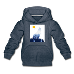 Wolf Kinder Premium Hoodie - Jeansblau