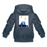 Wolf Kinder Premium Hoodie - Jeansblau