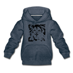 Löwe Kinder Premium Hoodie - Jeansblau