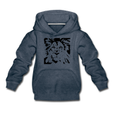 Löwe Kinder Premium Hoodie - Jeansblau