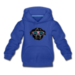 Hund Woof Kinder Premium Hoodie - Royalblau