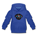 Hund Woof Kinder Premium Hoodie - Royalblau