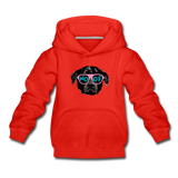 Hund Woof Kinder Premium Hoodie - Rot