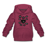 Hundesprache Kinder Premium Hoodie - Bordeaux