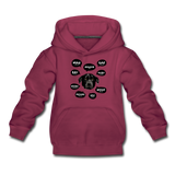 Hundesprache Kinder Premium Hoodie - Bordeaux