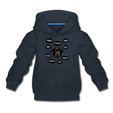 Hundesprache Kinder Premium Hoodie - Navy